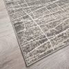 APOLLO "csíkos" szőnyeg, puha, sűrű, szürke, 80x150