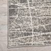 APOLLO "csíkos" szőnyeg, puha, sűrű, szürke, 200x290