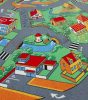 Városos, falvas gyerekszőnyeg, játszószőnyeg, 200x200