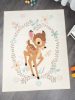 DISNEY Bambi bézs mosható gyerekszőnyeg, gumis hátoldallal, 130x170cm