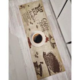   Konyhai szőnyeg "COFFEE", csúszásmentes, 67x200cm