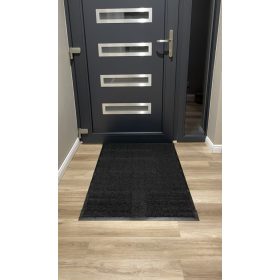   RAMBO fekete lábtörlő, nedvszívó, gumi hátoldal, 120x180cm