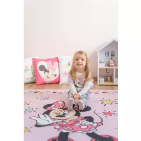   DISNEY Minnie egér rózsaszín mosható gyerekszőnyeg, gumis hátoldallal, 80x150cm