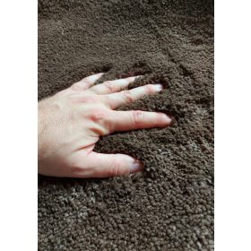 SERENITI mosható szőnyeg, gumis hátoldal, barna, 80x150cm