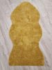 SERENITI mosható szőnyeg, gumis hátoldal, sárga, 80x150cm "felhő"