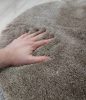 SERENITI mosható szőnyeg, gumis hátoldal, taupe, 67x110cm