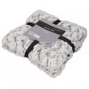 Soft mosható pihe-puha szőrme takaró, fekete, 150x200cm