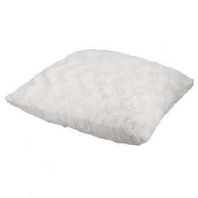 Soft mosható pihe-puha szőrme párna, ivory, 48x48cm