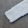 EXTRA SOFT fehér padlószőnyeg, thermo, vastag, puha, 400cm