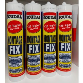   Szegőléc ragasztó és tömítő, tubus, 280ml (Montage Fix - Soudal)