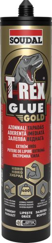 Extra erős ragasztó (400kg/m2!), T-REX gold, 290ml