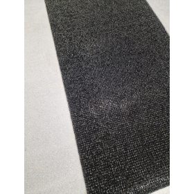   Lábtörlő tekercs, fekete, műanyag tüskés, kaparó, sárleszedő, 91cm széles tekercs "AstroTurf"