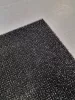 Lábtörlő tekercs, fekete, műanyag tüskés, kaparó, sárleszedő, 91cm széles tekercs "AstroTurf"