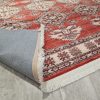 VIVALDI "925" bársolyos szőnyeg, klasszikus, rojtos, vékony, bordó, 200x280
