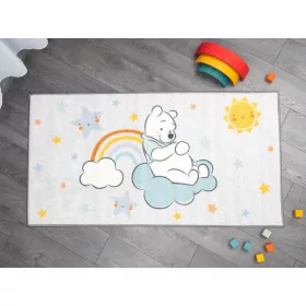   DISNEY Micimackó szürke mosható gyerekszőnyeg, gumis hátoldallal, 80x150cm
