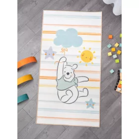   DISNEY Micimackó szürke mosható gyerekszőnyeg, gumis hátoldallal, 80x150cm