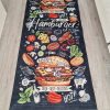 Konyhai szőnyeg "HAMBURGER" bársonyos, csúszásmentes, mosható, 70x200