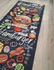 Konyhai szőnyeg "HAMBURGER" bársonyos, csúszásmentes, mosható, 70x200